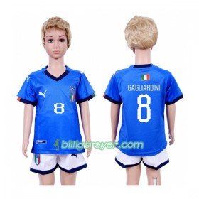 Billige Fotballdrakter Italia Gagliardini 8 Barn 2018 Hjemmedraktsett Kortermet